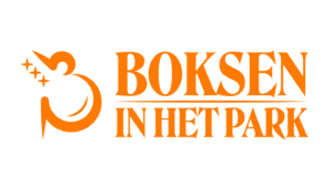 Boksen in het park - Logo en tekst